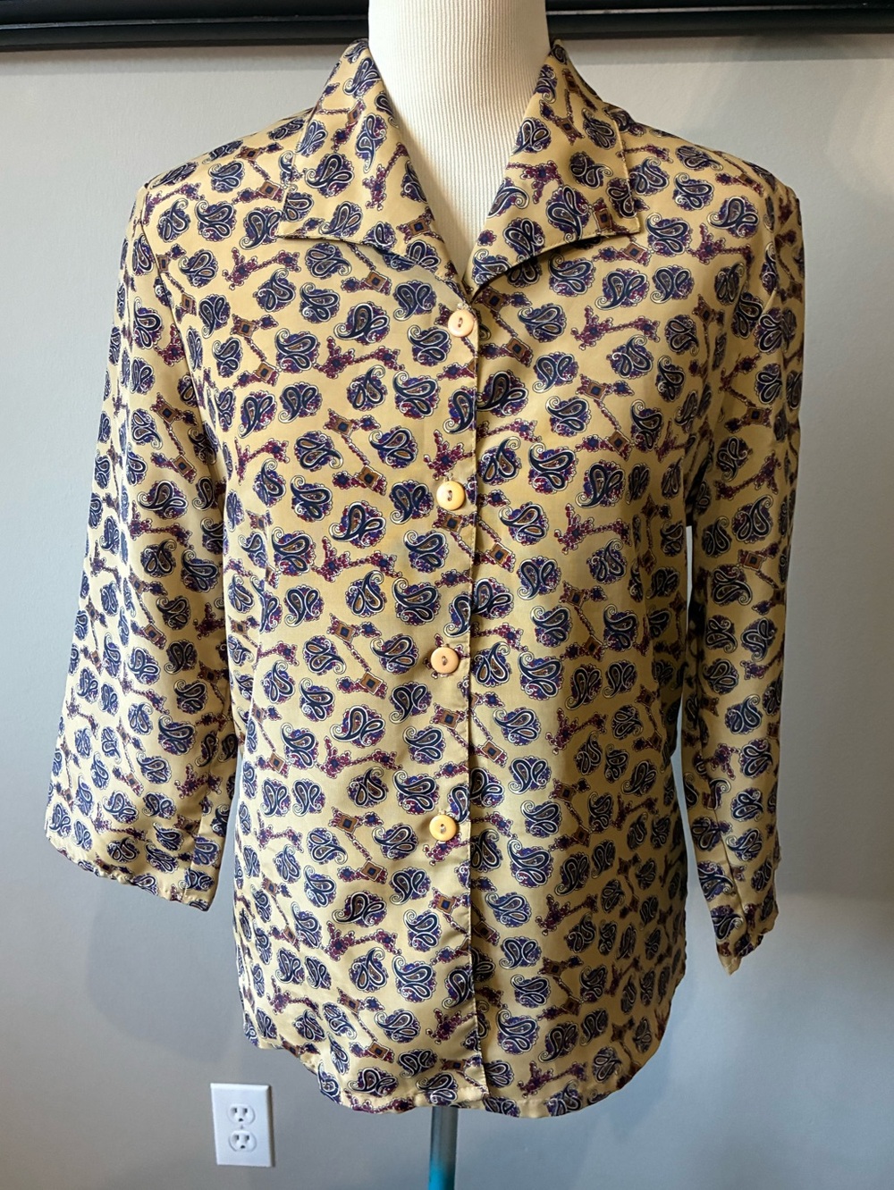 Vintage 1990’s Cottagecore Paisley Blouse- Small